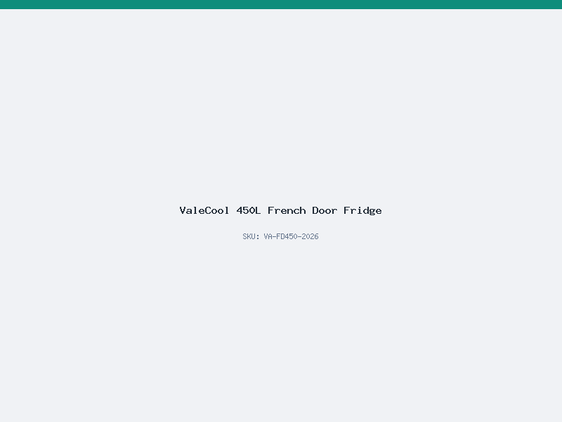 ValeCool 450L French Door Fridge