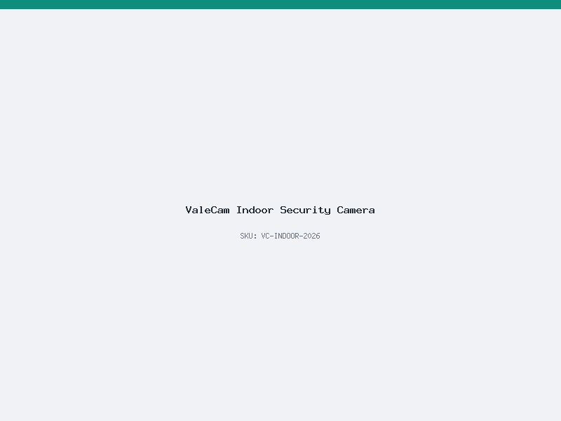 ValeCam Indoor Security Camera