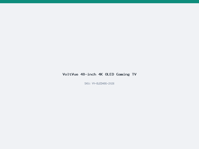 VoltVue 48-inch 4K OLED Gaming TV